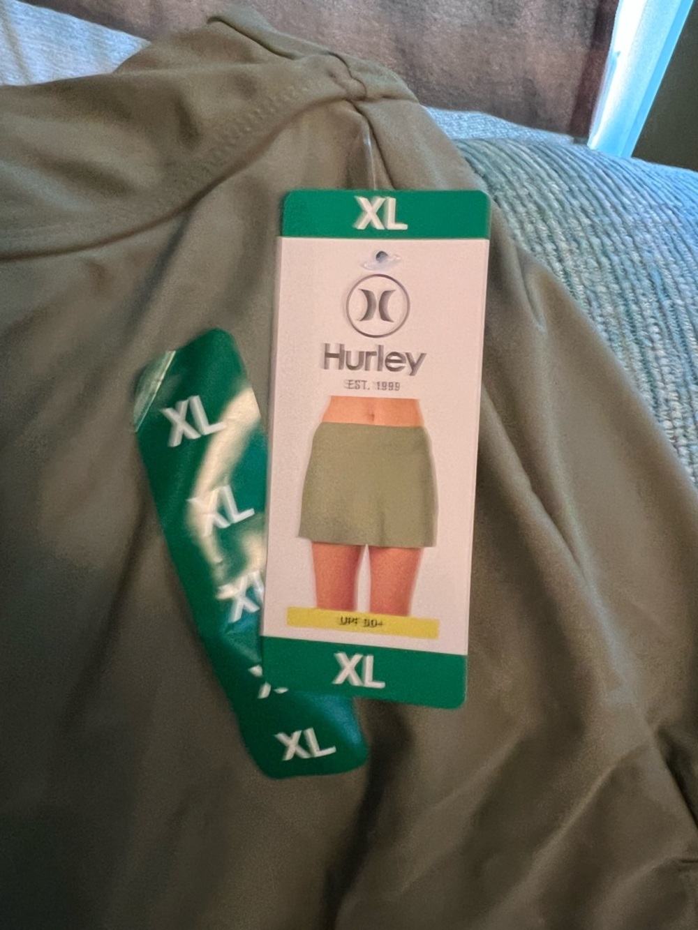 Hurley Olive Green Skort with Built-In Shorts